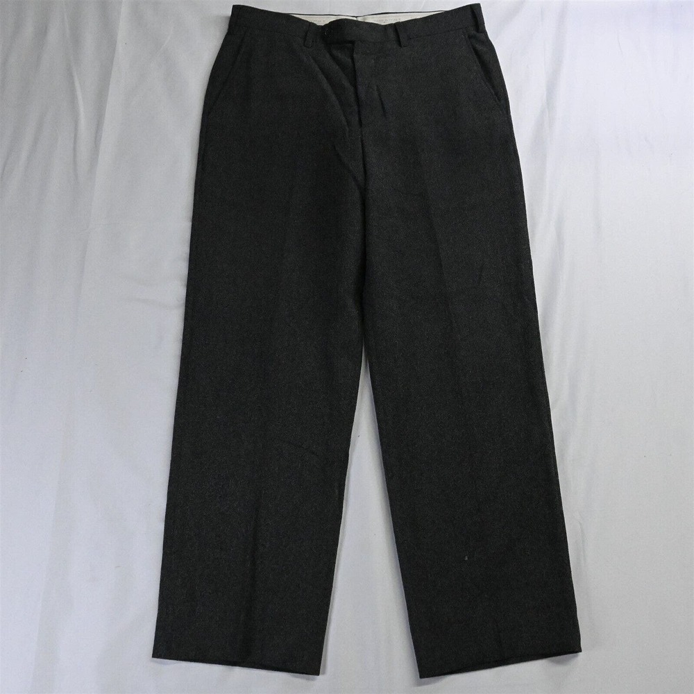 St. Croix 34 x‎ 30 Gray Corduroy Flat Front Dress Pants